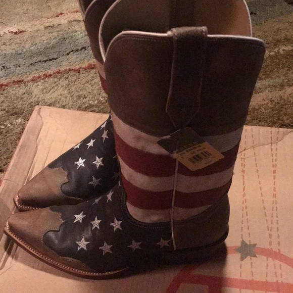 Roper American Flag snip toe boots🇺🇸 - Picture 2 of 11